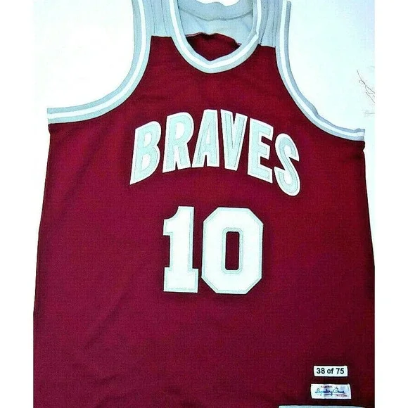 NBA Earl Monroe Braves HS Men's Size 54 Jersey Legendary Game Basketball - Picture 3 of 7